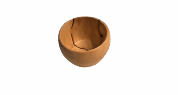 Small bowl, 4.5 in. Wide, 3 in. High, tupelo - Image 2